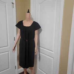 Olivia Matthews Black Midi Dress‎